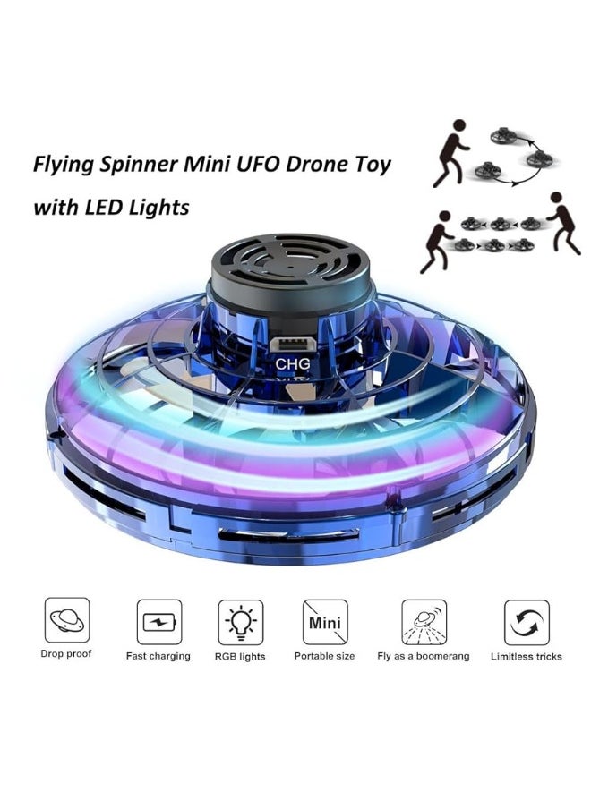 GoolRC GoolRC Flying Spinner Mini UFO Drone Flying Fidget Spinner Hover UFO Boomerang Fidget Spinner Hand Controlled Mini Drone for 8+ Year Old Kids Adults Indoor Outdoor Flying Toy  - Image 3