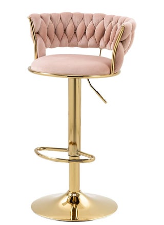 Modern Velvet Adjustable Barstools 360° Swivel Counter Stools with Golden Base Upholstered Open Back Tall Bar Chairs with Footrest for Home Pub Kitchen - pzsku/Z31279AEEEC84BD162546Z/45/_/1698483242/93ebd8d2-81d3-4f29-9184-c6ba5b588c8f