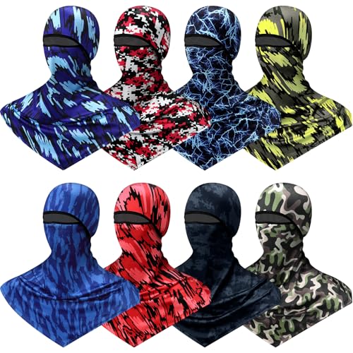 Bunnycool Balaclava Full Face Masks Summer Balaclava Long Face and Neck Cover Breathable Sun Protection for Men Women(8 Pcs,Stylish) - Image 1