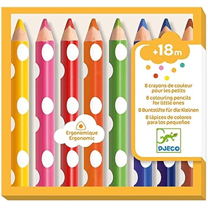 DJECO 8 COLOURING PENCILS FOR LITTLE ONES - Image 2