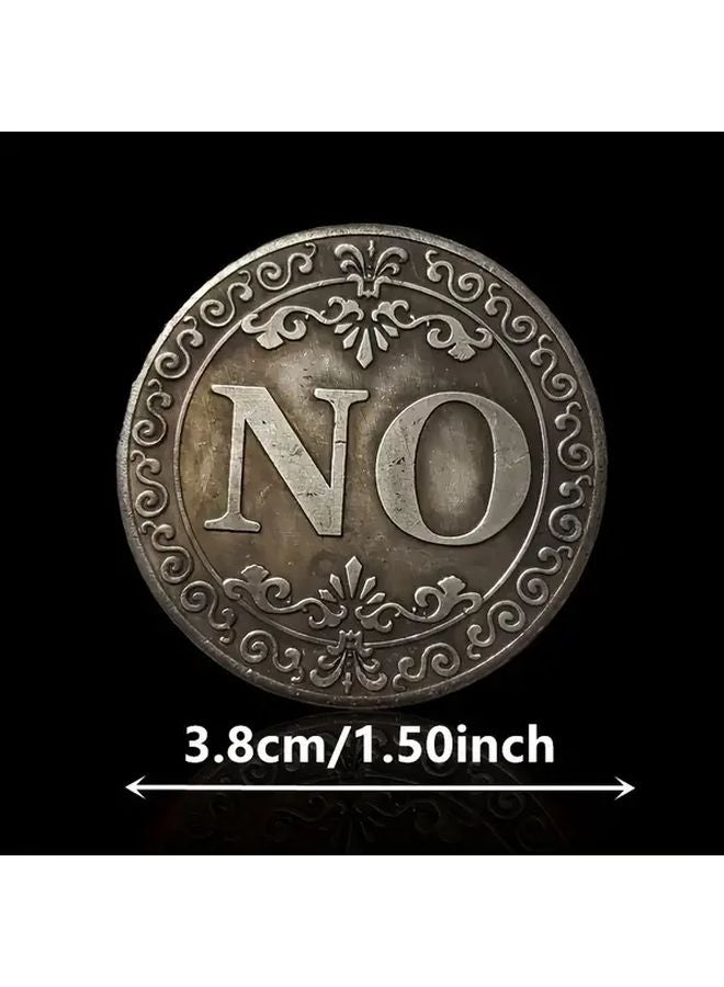 1pc Yes Or No Lucky Decision Coin Double Sided Commemorative Collectible Gift - Image 2