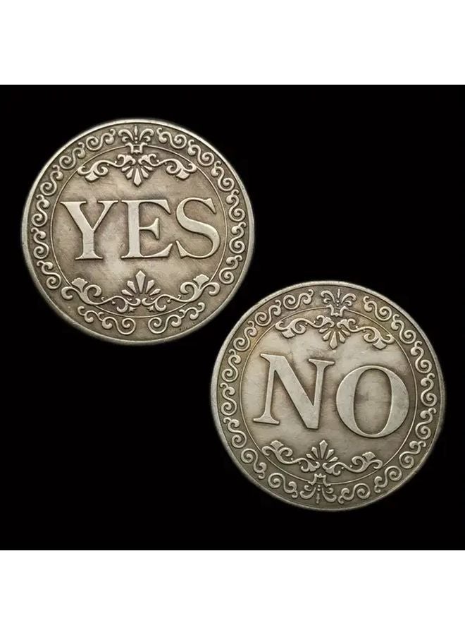 1pc Yes Or No Lucky Decision Coin Double Sided Commemorative Collectible Gift - Image 3