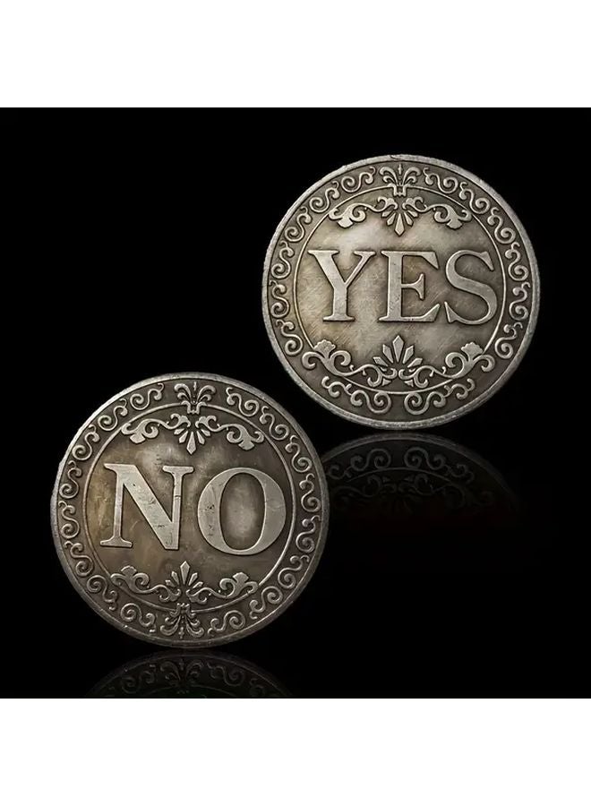 1pc Yes Or No Lucky Decision Coin Double Sided Commemorative Collectible Gift - Image 1