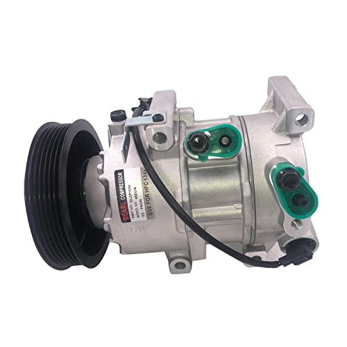 Dearl A/C AC air condition compressor with Clutch L4 1.6L compatible with Hyundai 12-17 Accent/Compatible With Kia 12-17 Rio 12 13 14 15 16 17 (2012 2013 2014 2015 2016 2017) - Image 2