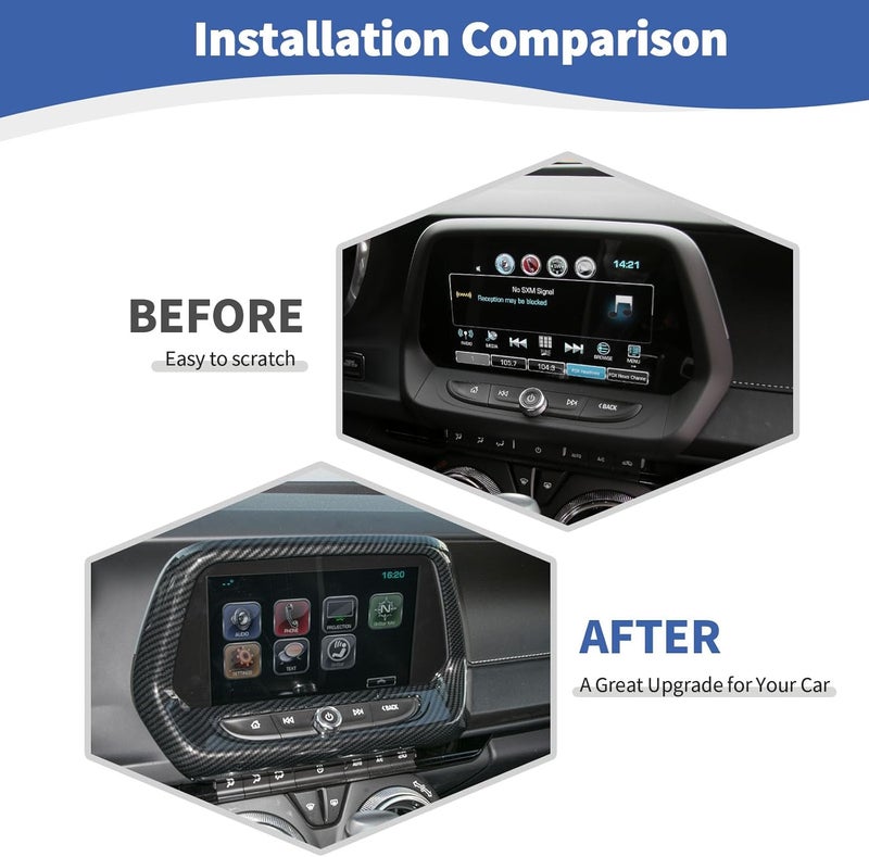 RT-TCZ Interior Accessories for Chevrolet Camaro Accessories Touch Screen Car Display Navigation Screen Trim Cover - Image 2