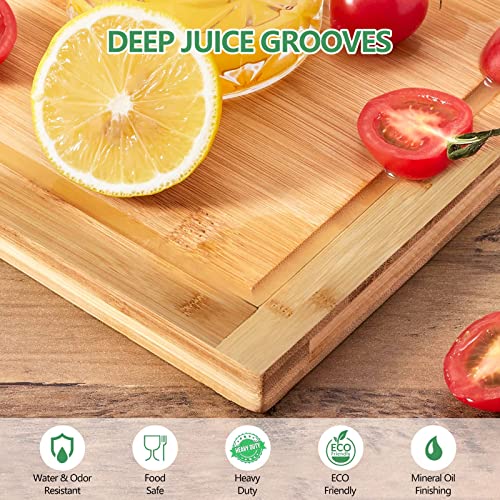 Hifybaty [2024 UPGRADE] Hifybaty Over The Sink Cutting Board - Expandable Cutting Board Over Sink, Bamboo Cutting Boards with Juice Groove, Kitchen Sink Cutting Board - Image 5
