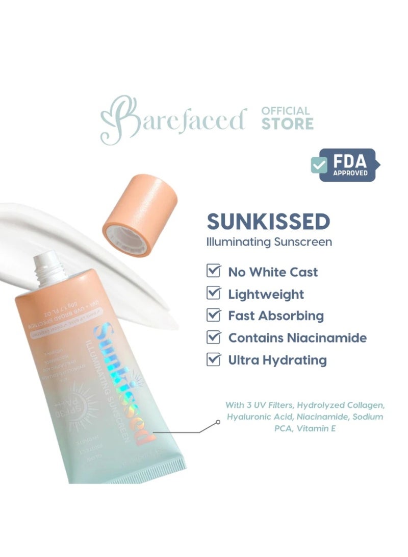 Barefaced Sunkissed Illuminating Sunscreen SPF50+ PA+++ - Image 2