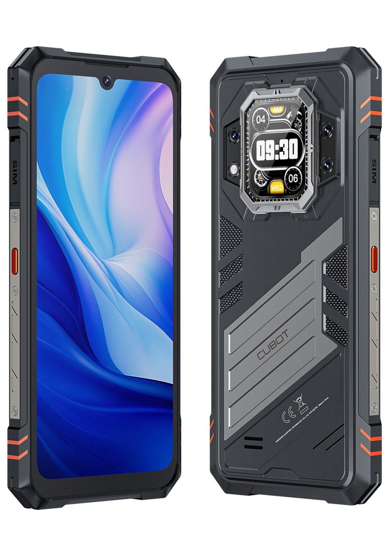 Cubot Buy CUBOT Star2 smartphone and get a smartwatch, Cubot KingKong Star 2 5G Rugged Smartphone Slim and Strong ,6.72 Inch and 1.85 inch back Screen , 2.4K FHD+ Screen, Android14, Dual SIM, 12GB+12GB Extended RAM+256GB ROM, 5100mAh Battery 100MP Rear+32MP Front Camera,7.2mm Ultra-Slim Body, 144Hz High Refresh Rate ,OTG,NFC Waterproof Mobile Phone-Black  - Image 2