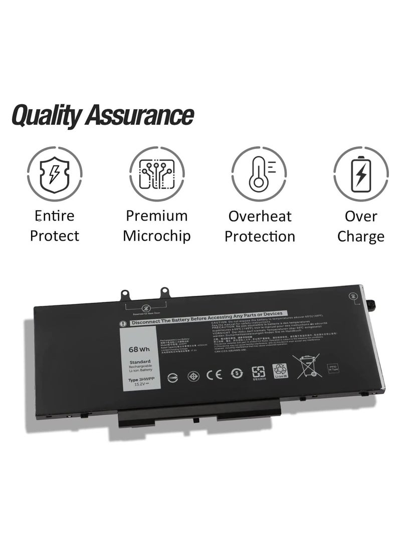 ماكس باور بطارية كمبيوتر محمول 3HWPP بطارية كمبيوتر محمول لـ Dell Latitude 5401 5410 5411 5501 5510 5511 Precision 3541 3550 3551 Inspiron 17 7706 15 7500 7506 2-in-1 Black Edition 10X1J N2NLL L 1VY77 F 3PCVM - Image 2