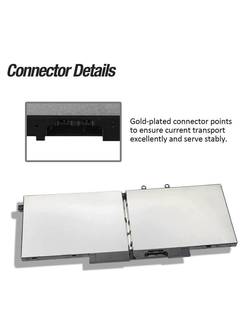 ماكس باور بطارية كمبيوتر محمول 3HWPP بطارية كمبيوتر محمول لـ Dell Latitude 5401 5410 5411 5501 5510 5511 Precision 3541 3550 3551 Inspiron 17 7706 15 7500 7506 2-in-1 Black Edition 10X1J N2NLL L 1VY77 F 3PCVM - Image 4
