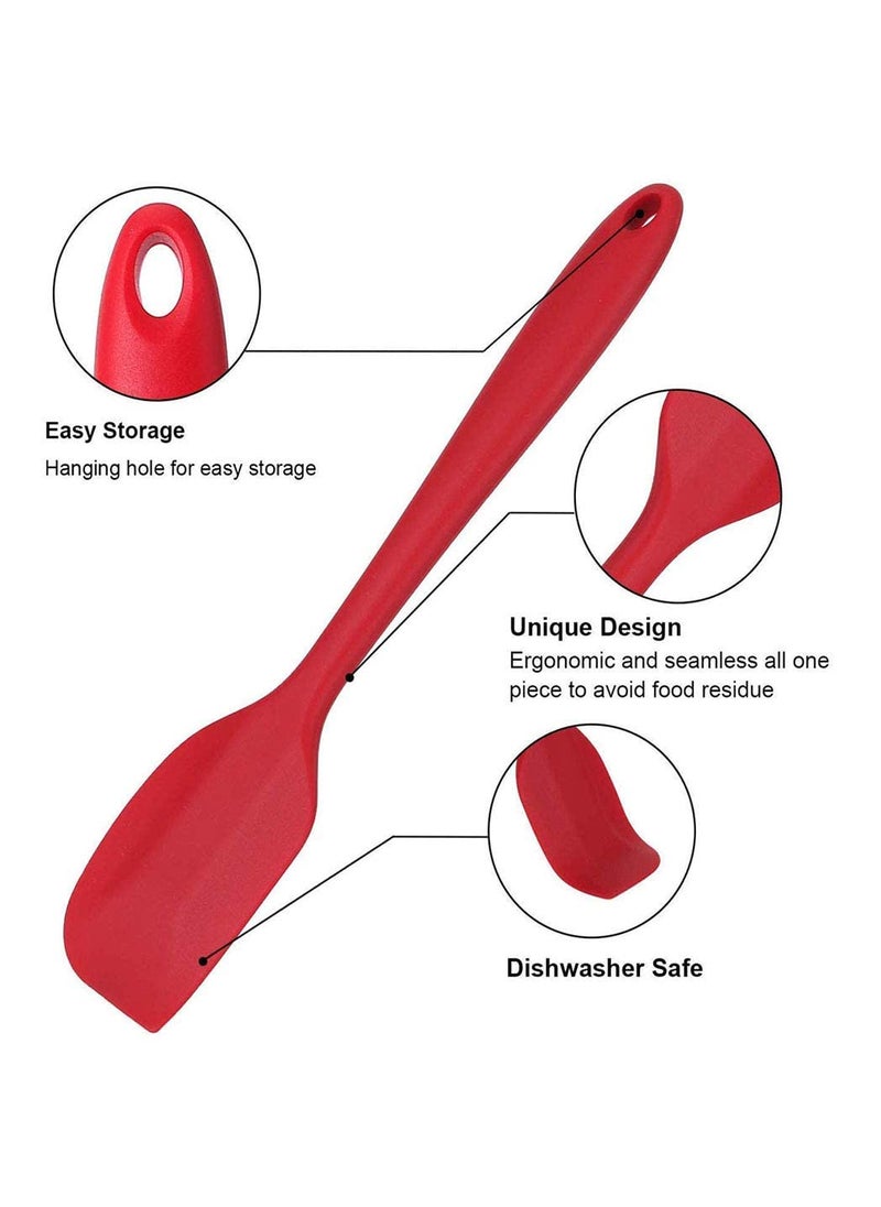 BAKERS STUDIO BAKERS STUDIO Premium Silicone NonStick Heat Resistant Spatulas with Steel Core Kitchen Utensils NonStick for Cooking Baking and Mixing 27cm Multicolor  - Image 4