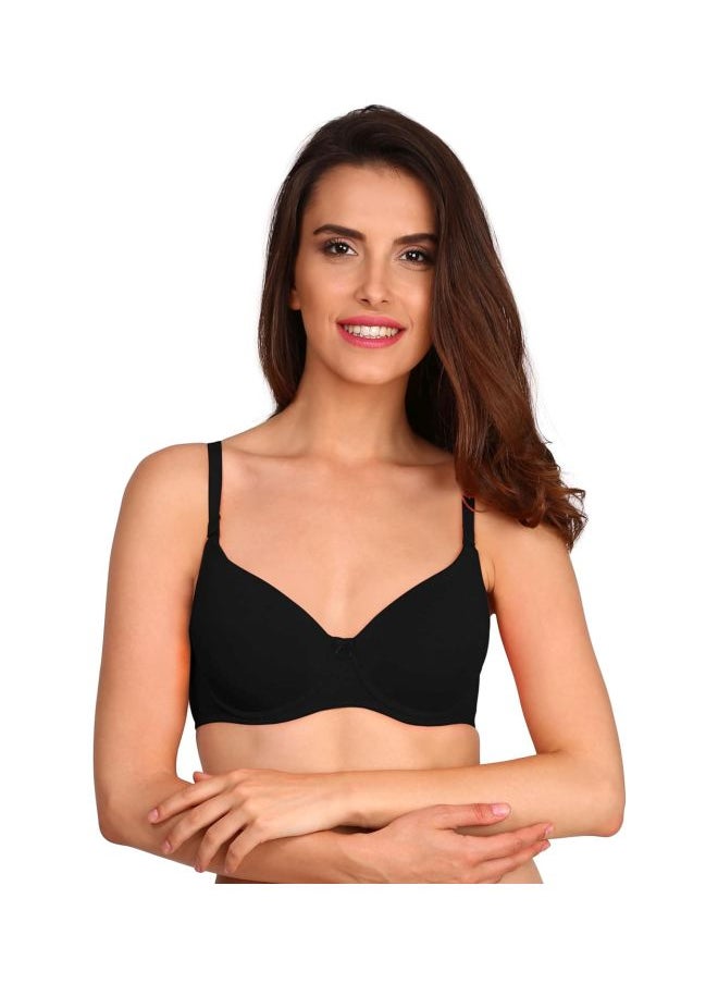 JOCKEY Jockey 1245 Women Under Wired Padded Super Combed Cotton Elastane Stretch Multiway Styling T Shirt Bra with Detachable Straps  - Image 1