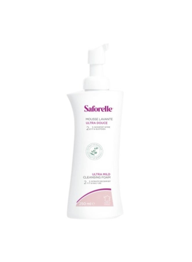 Saforelle Ultra Mild Cleansing Foam 250ml - Image 1