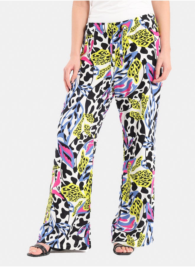 Clue Printed Pants with Drawstring  - Image 1