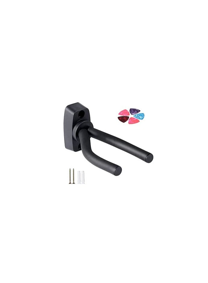 Generic Guitar Stand Hook Guitar Wall Hooks Stand Pack Holder Hook Wall Mount Hooks Holder for Electric Guitar Bass Ukulele Violin (1PC)  - Image 1