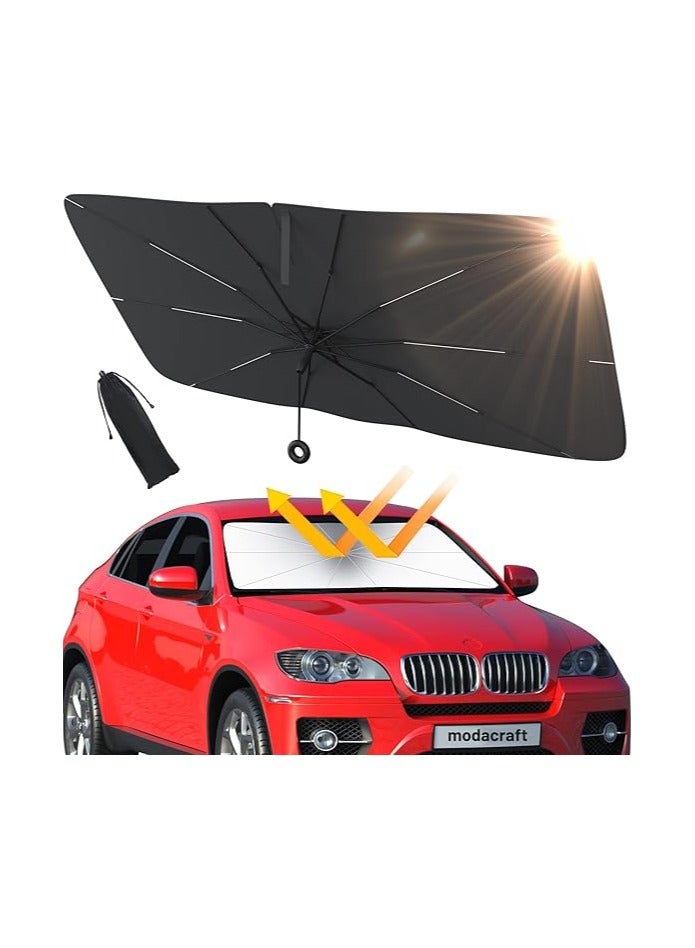 Elshafey Car Windshield Foldable Sun Shade Fits Most Vehicle Models - Image 1