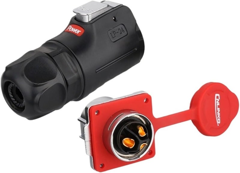 M24 IP68 Waterproof Electrical Connector 10 Pin 25A Male Plug & Female Socket Panel Aviation Connector(Socket B) - Image 3