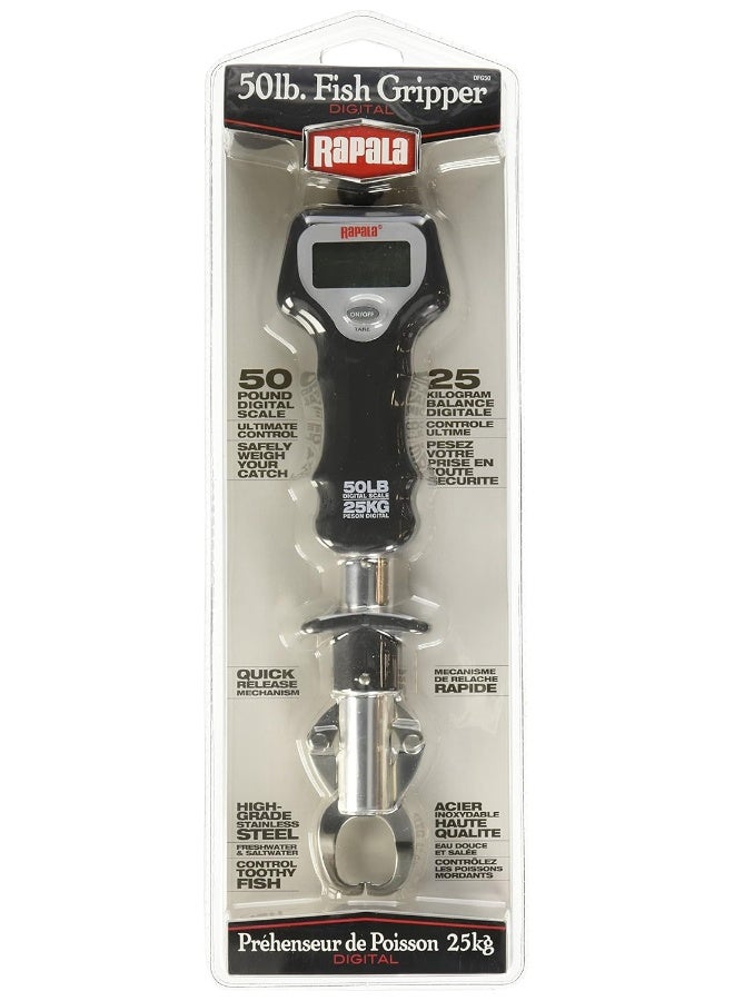 Rapala 227863 Digital Fish Gripper, Black/Silver - Image 3