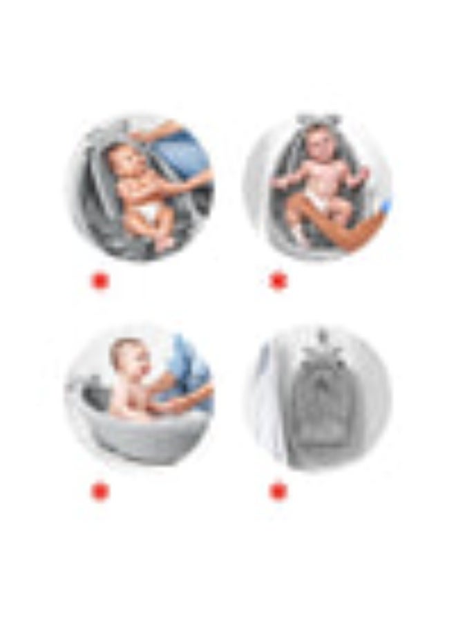Latafah 3-Stage Baby Bathtub with Mesh Sling & Drain Plug – Anti-Slip Infant Bath Tub from Newborn to Toddler – Compact Baby Bath with Soft Support - Image 3
