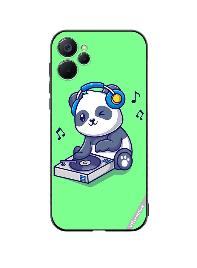 VR CREATIVE Protective Case Cover For Realme 9i 5G Panda Playing Music Design Multicolour - Image 1