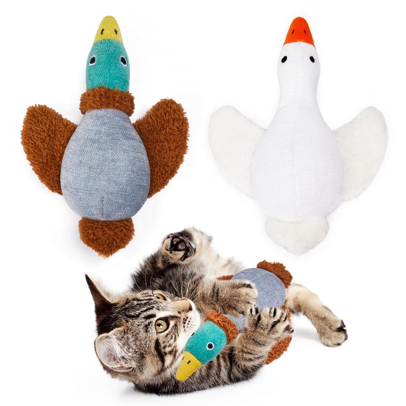 Potaroma Birds Cat Toys 2 Pack Catnip Toys Soft Durable Crinkle Sound Kicker Toys for Interactive Indoor Kitten Exercise 65 Inches for All Breeds - Image 2