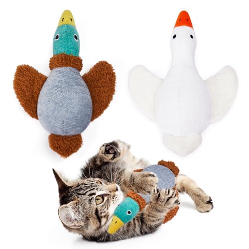 Potaroma Birds Cat Toys 2 Pack Catnip Toys Soft Durable Crinkle Sound Kicker Toys for Interactive Indoor Kitten Exercise 65 Inches for All Breeds - Image 1