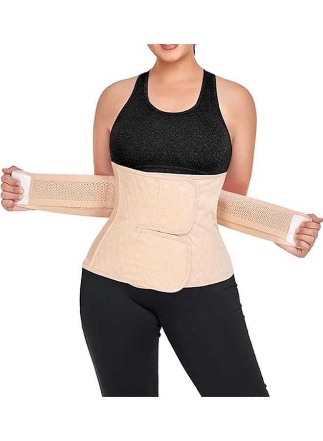 L&E Postpartum Belly Band Abdominal Binder Post Surgery C-section Belly Binder Wrap Girdle Recovery Belt Back Support Corset Shapewear Wrap Postpartum Girdle (L) - Image 1