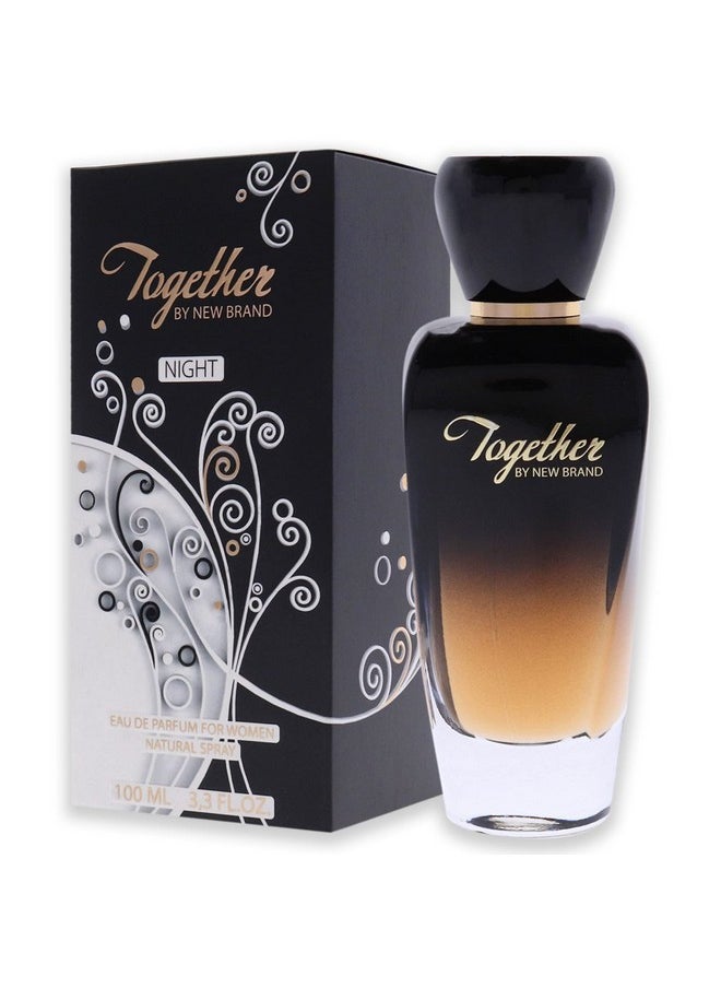 NEW BRAND New Brand Together Night EDP Spray Women 3.3 oz,tnig1w  - Image 4