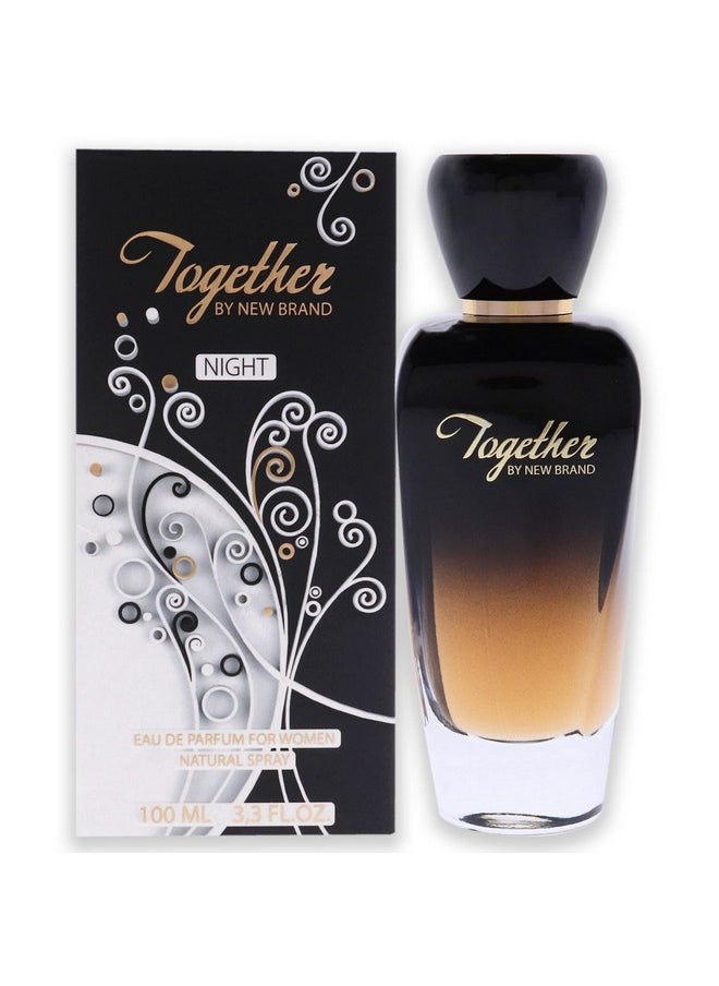 NEW BRAND New Brand Together Night EDP Spray Women 3.3 oz,tnig1w  - Image 1