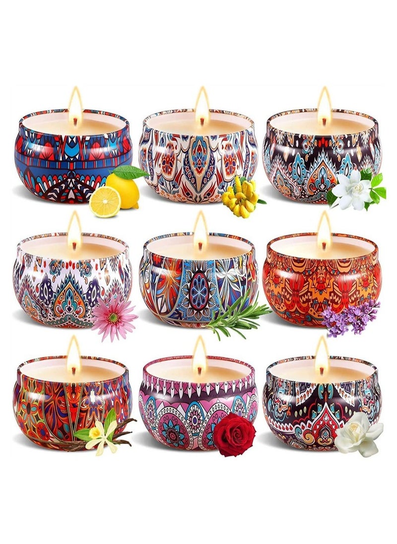 DMG TECH Scented Candles Gift Set for Women,9 Pack Aromatherapy Candle for Home Scented,Natual Soy Candles Gifts for Anniversary, Birthday, Mother's Day, Bath,Spa, Meditation  - Image 2