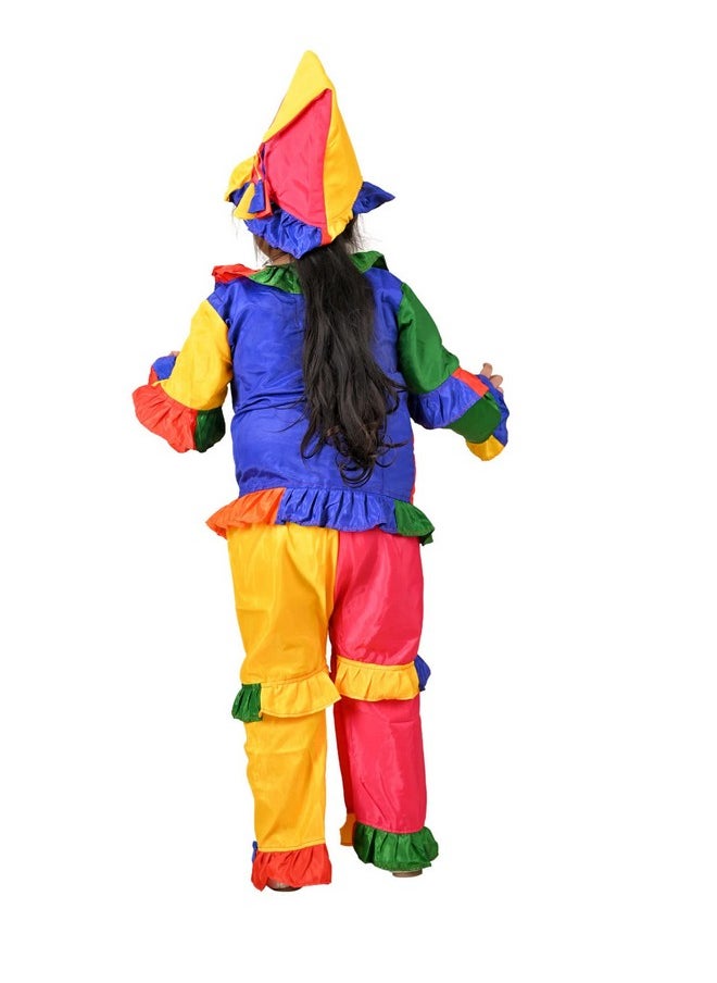 بوك ماي كوستيوم زي تنكري لشخصية المهرج الملون من BookMyCostume للأطفال والكبار من عمر 4 إلى 5 سنوات  - Image 4