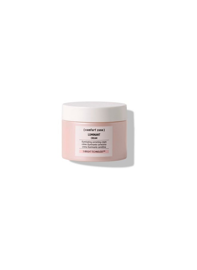 Comfort Zone ] Luminant Face Cream, Instant Illuminating & Correcting Cream To Even Skin Tone, Vegan With Natural-Origin Ingredients, 3-Bright Technology, For All Skin Types & Tones, 2.03 Oz.  - Image 1