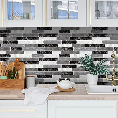 Wenmer Peel and Stick Backsplash, Waterproof Bathroom Wallpaper, Self Adhesive Removable for Kitchen, 17.7"x197" - Image 5