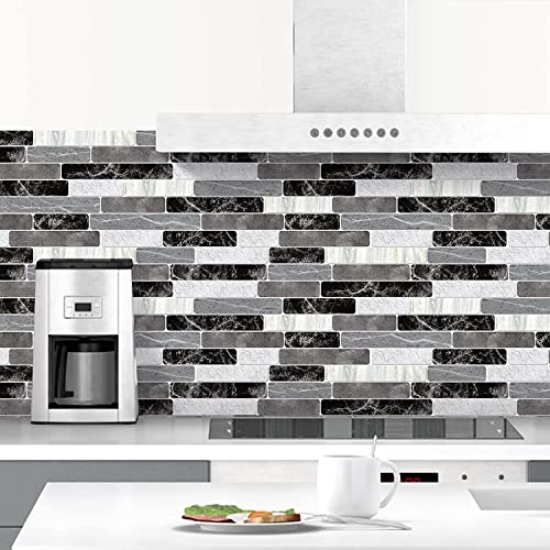 Wenmer Peel and Stick Backsplash, Waterproof Bathroom Wallpaper, Self Adhesive Removable for Kitchen, 17.7"x197" - Image 1
