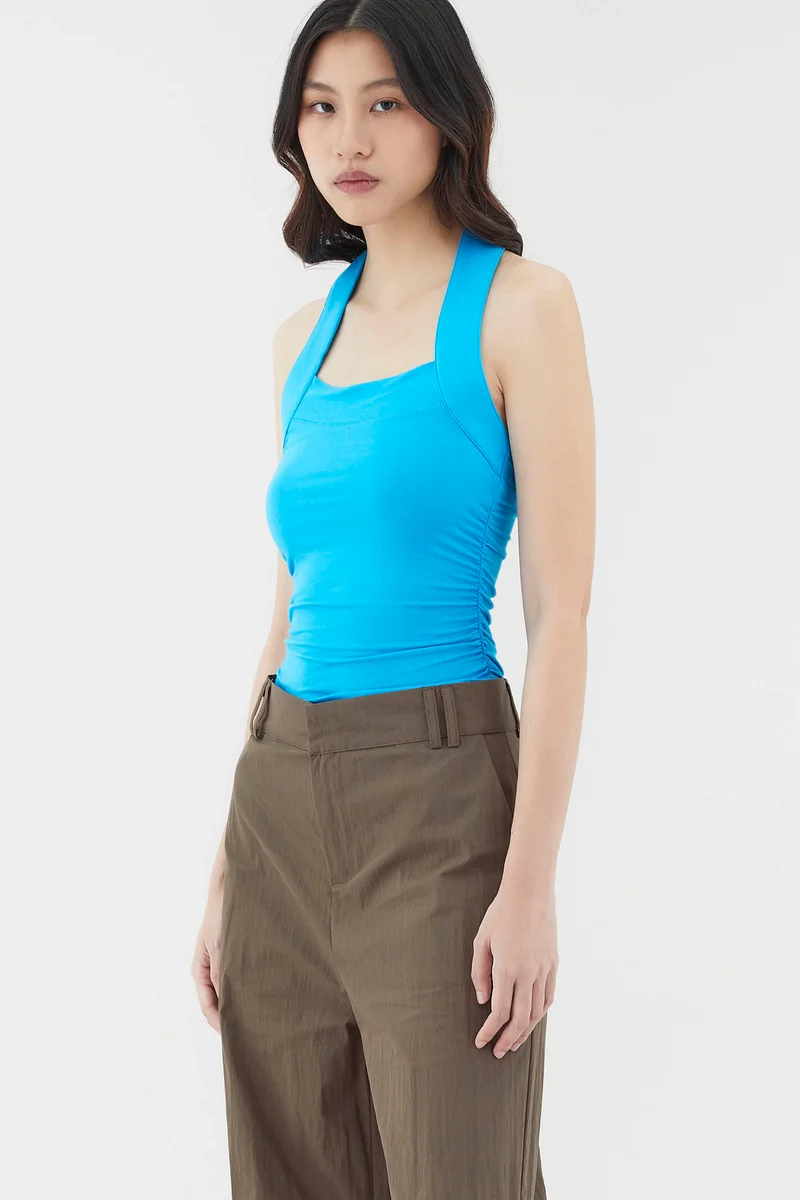 The Editor's Market Felerie Drape Halter Top