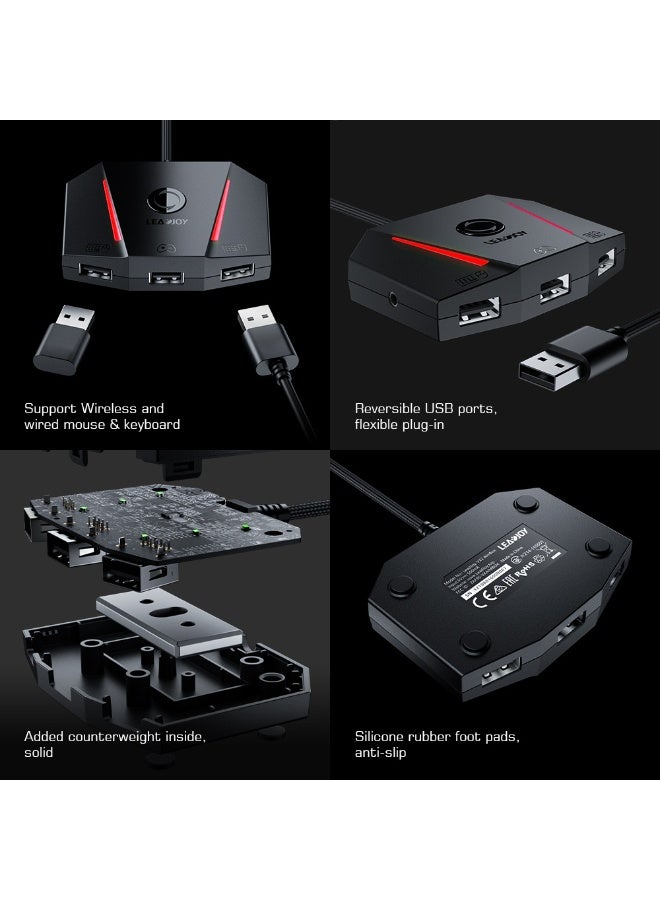 general Game Console Adapter Converter GameSir-LeadJoy VX2 AimBox Multi-platform Console Adapter Support PS4 PS5 Xbox One Nintendo Switch Xbox Series X - Image 4