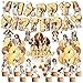LHDUOFA Beagle Theme Party Supplies Birthday Decorations Including Happy Birthday Banner Cake Cupcake Toppers Hanging Swirls Balloons for Dog Party - Image 2