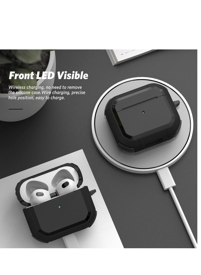 ELTRAZONE Case Cover Compatible with AirPods 3rd (2021) Cool Shockproof Armor Vintage PC Headphone Case - Image 4