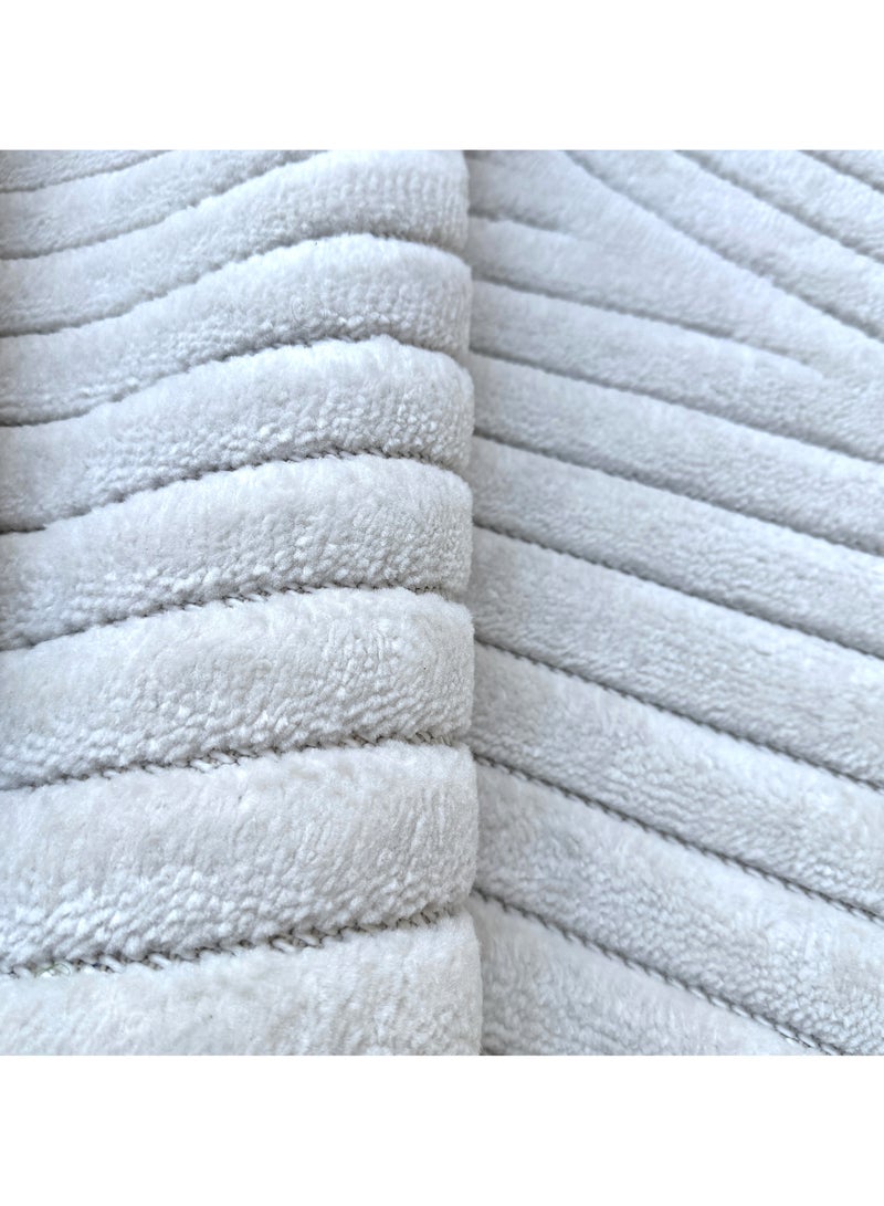 Handpicked Furniture Geometric Cream Runner Carpet Ultra Soft Area Carpets For Bed Room, Living Room, And Dining room, Anti-slip Floor Carpets, Easy to Clean, Made In Turkey - Image 5