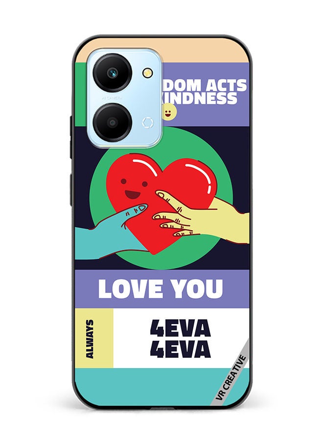 VR CREATIVE Protective Case Cover For Honor Play7T Act Of Kindness Design Multicolour - Image 1