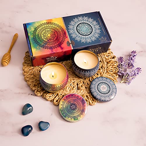 BRYAN  CANDY Bryan & Candy Scented Tin Candles Neroli & Honeycomb | Lavender & Chamomile,100 gm Each Soy Wax Eco-Friendly Printed Tin - Image 5