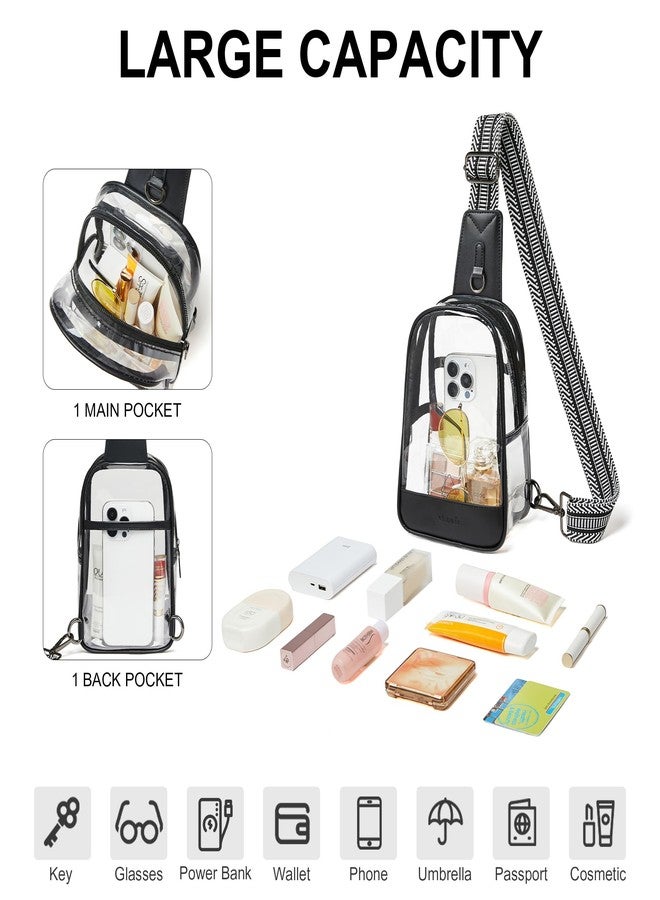 Shrrie Clear Bag for Stadium Events Transparent Crossbody Sling Bag for Women & Men - Stadium Approved, Concerts & Sports - Image 4