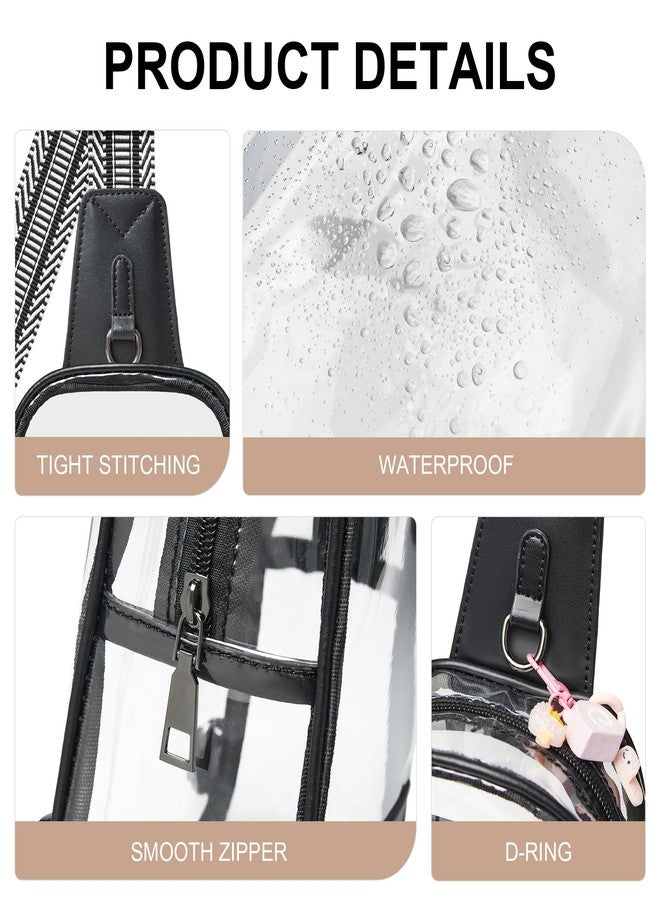 Shrrie Clear Bag for Stadium Events Transparent Crossbody Sling Bag for Women & Men - Stadium Approved, Concerts & Sports - Image 5