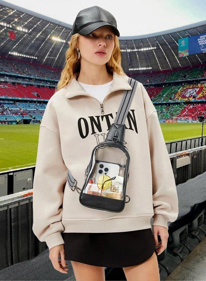 Shrrie Clear Bag for Stadium Events Transparent Crossbody Sling Bag for Women & Men - Stadium Approved, Concerts & Sports - Image 2