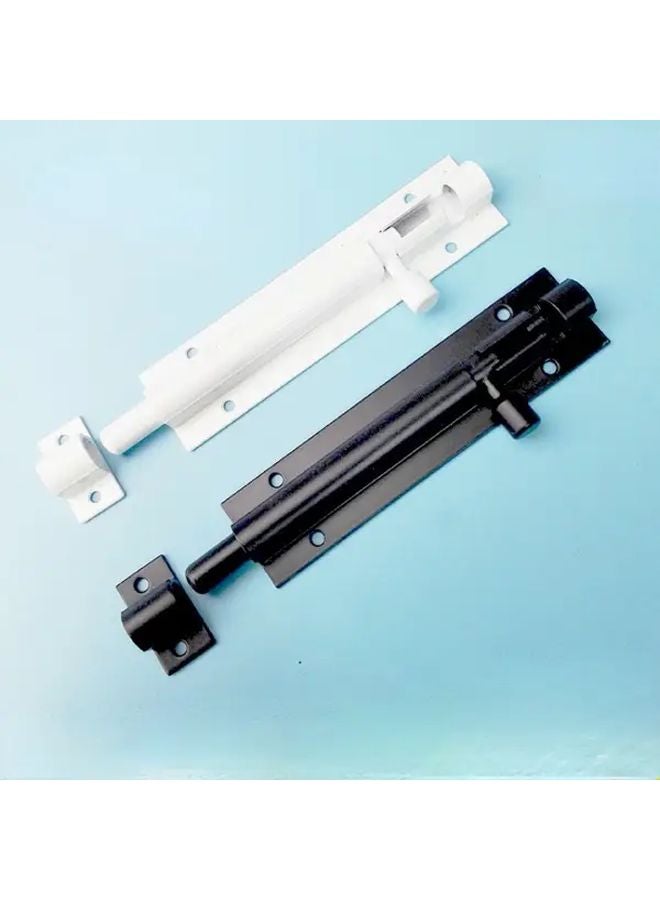 Black Aluminum Door Latch Lock 5 Inch Thickened Anti Theft Security Slide Bolt for Wooden Door Home Safety Hardware - Image 3