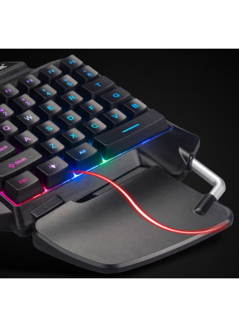 Games G92 Single-handed Gaming Keyboard Light Mechanical Feel For Mobile Games Size Digital Computer Keyboard - Image 3