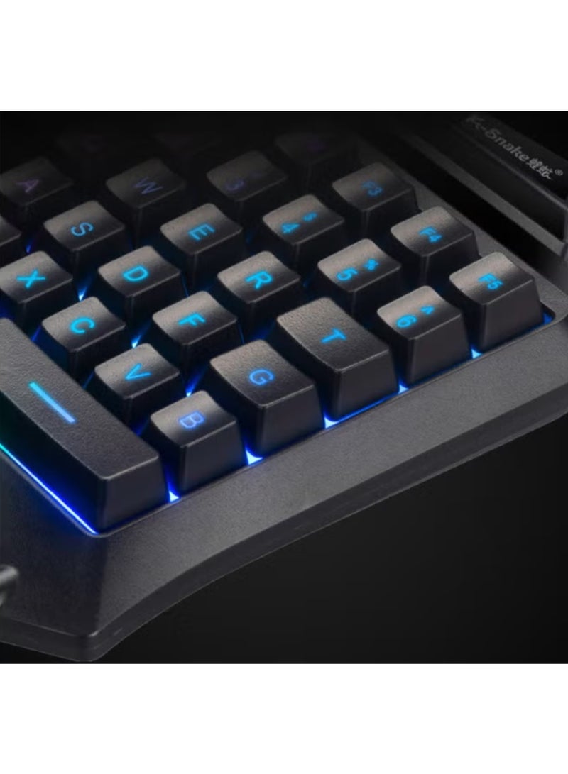 Games G92 Single-handed Gaming Keyboard Light Mechanical Feel For Mobile Games Size Digital Computer Keyboard - Image 4