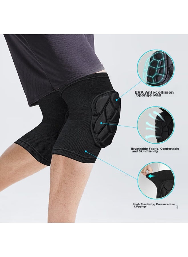 Chidong Tactical Knee And Elbow Pads For Men, Crawling, Sports, Running, Military Training, Joint Protection, Thickened Set, 4 Pieces, Size M - Image 3
