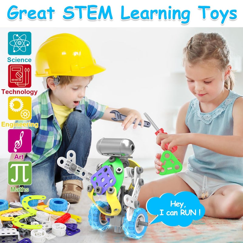 Tsomtto 10 in 1 Electric STEM Toys for 5 6 7 8 9+ Year Old Boy Girl Birthday Gifts Educational Building Toys for Kids Ages 4-8 5-7 8-12 Stem Activities Construction Toy for Boys 6-8 8-10 Christmas Idea Gift - Image 4