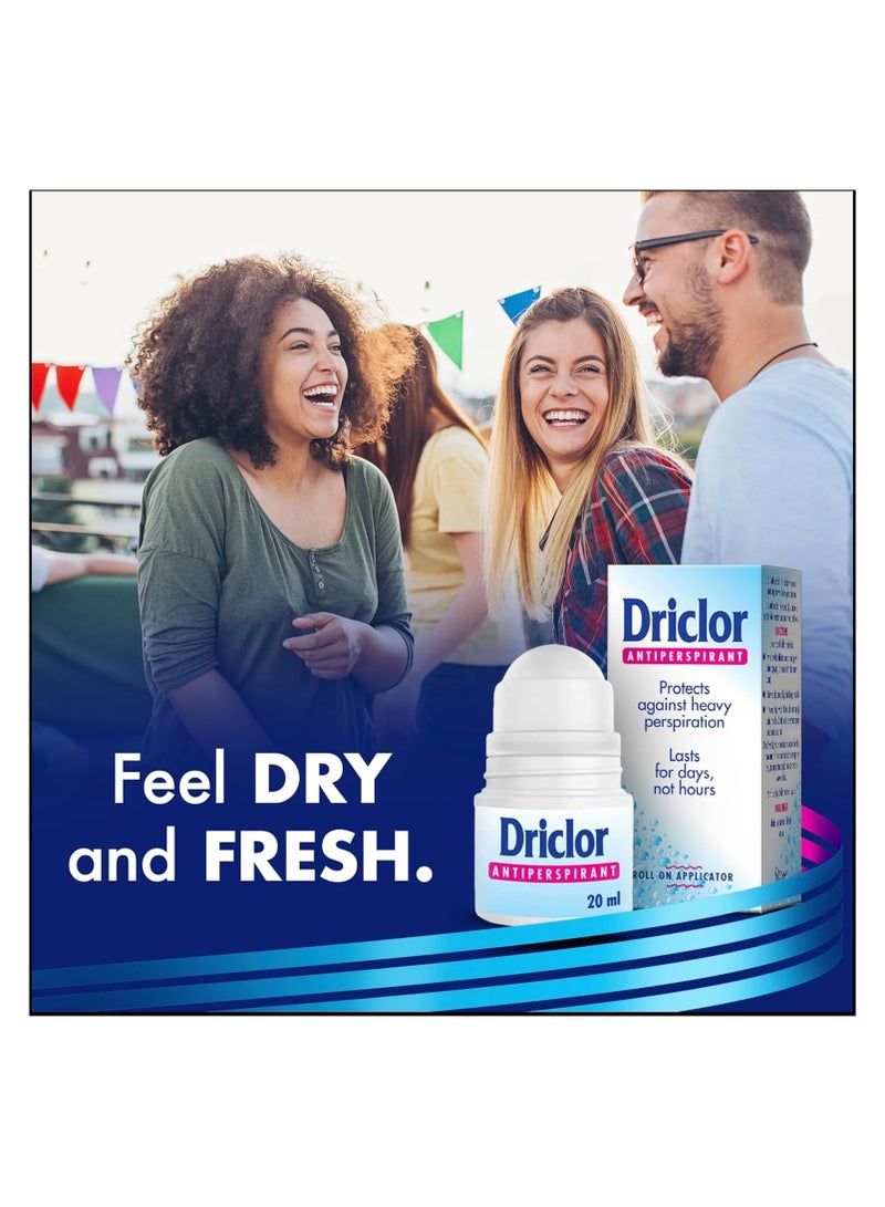 Driclor Antiperspirant Roll On Applicator 20ml - Image 4